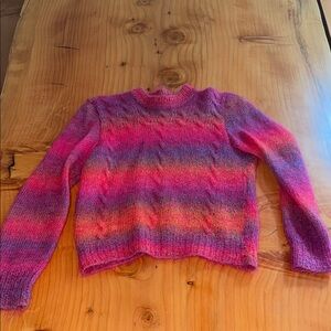 Swedish Vintage Multicolor Gradient Women's Sweater